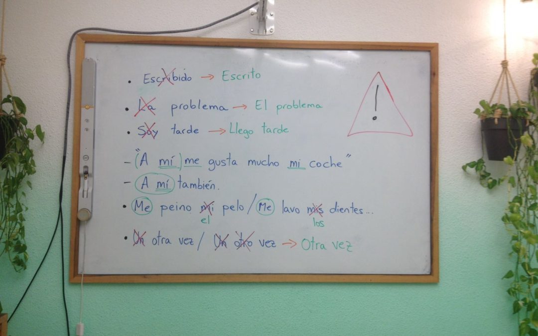 Errores más comunes que cometemos cuando empezamos a aprender español